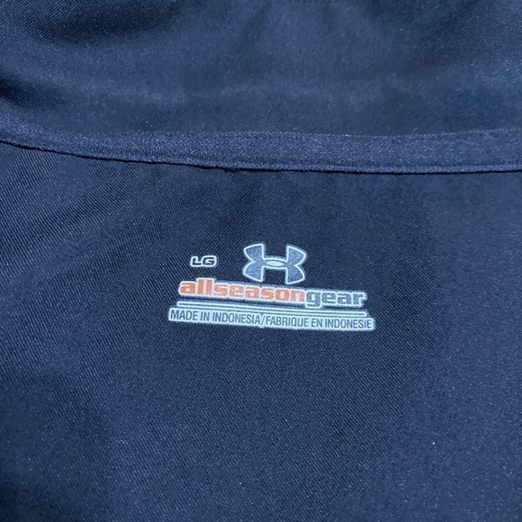 𝅺under Armour Nylon Jacket Black Full Zip Size MD. - Picture 5 of 10